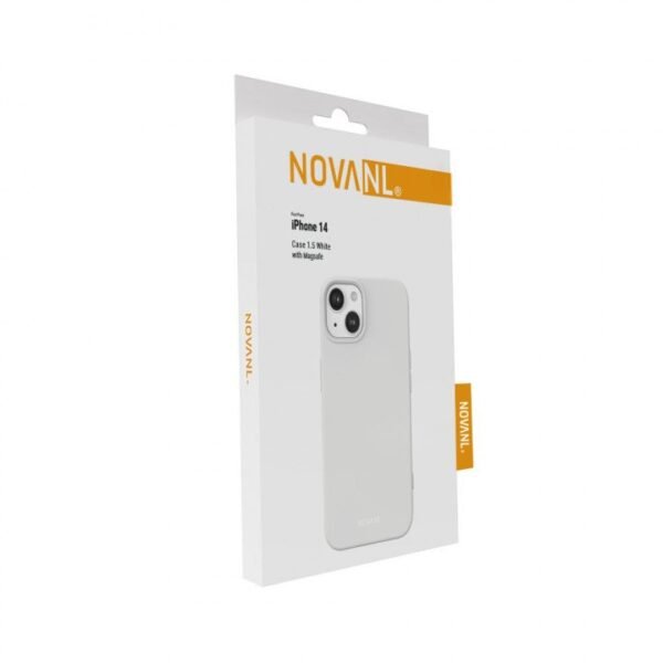 Coque pour iPhone 14 SoftTouch MagSafe - Blanc